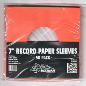 Jazzman 7" Orange Vinyl Record Paper Inner Sleeves (pack of 50)