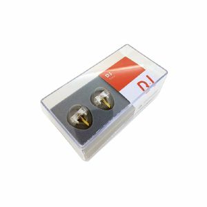Jico Shure N-44G Aurora NUDE Conical DJ Stylus For J-44D Aurora Cartridge (pair, glow in the dark)