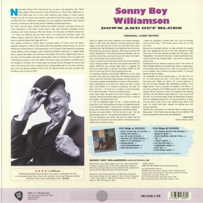 WILLIAMSON, Sonny Boy - Down & Out Blues
