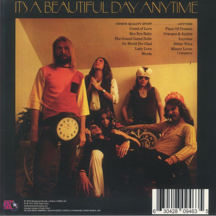 IT'S A BEAUTIFUL DAY - Choice Quality Stuff/Anytime (reissue)
