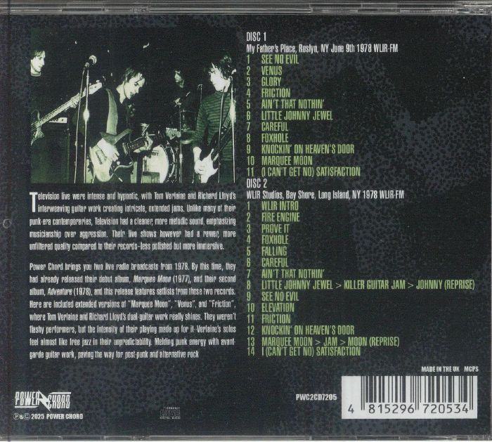 TELEVISION - See No Evil: Live 1978