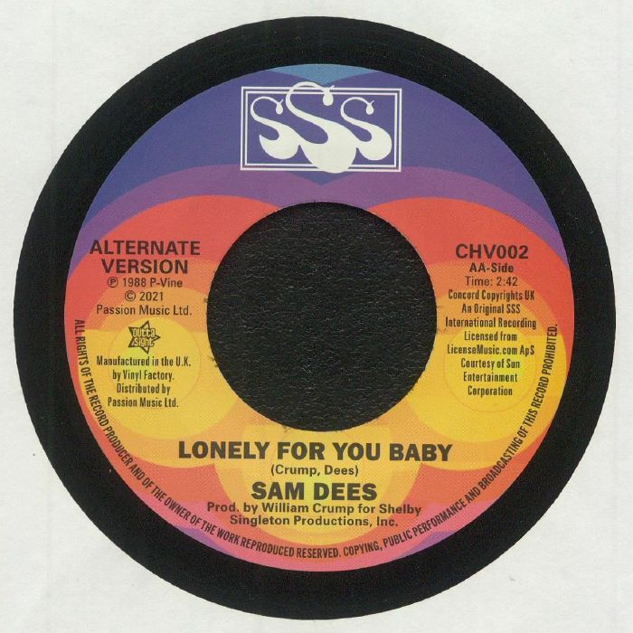 DEES, Sam - Lonely For You Baby